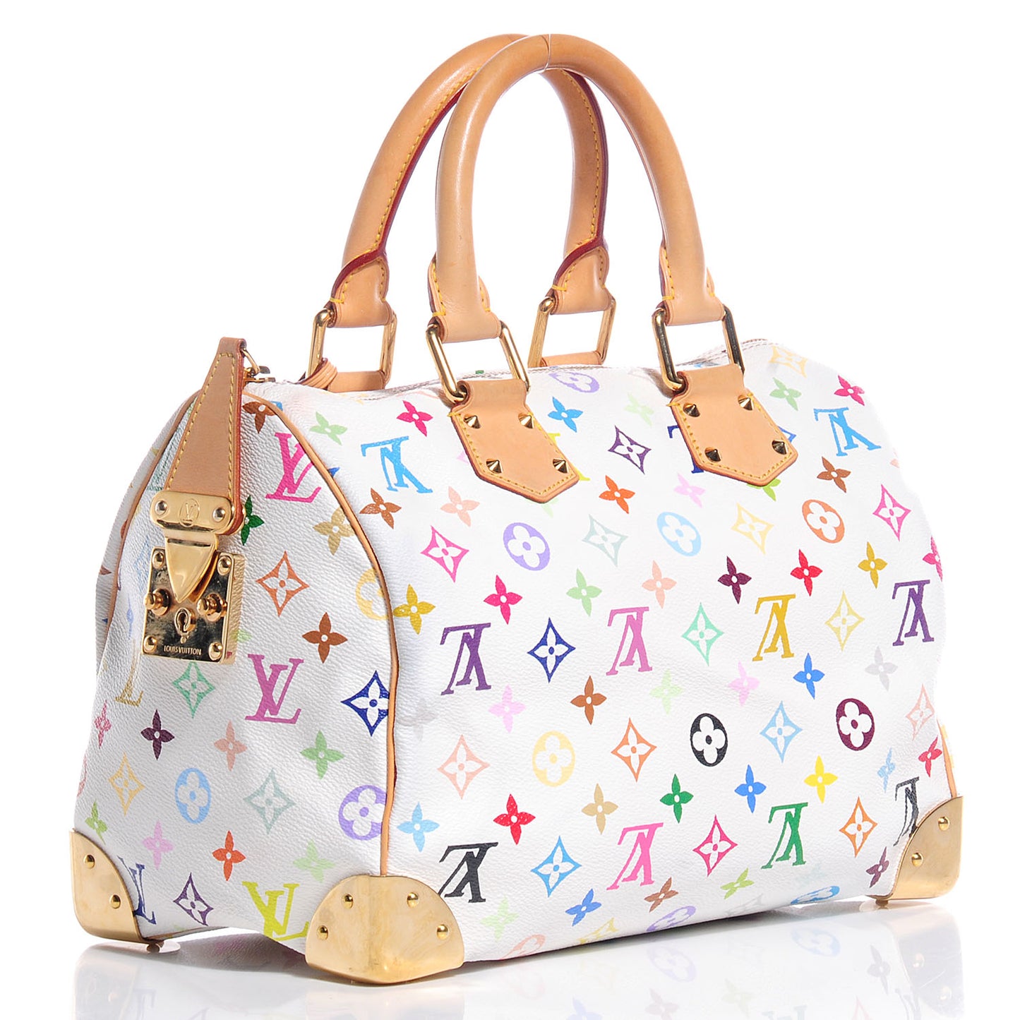 Monogram Multicolor Speedy 30 White