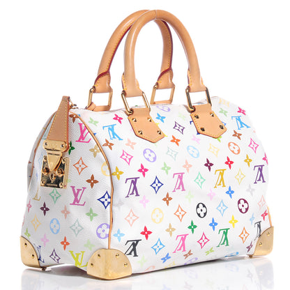 Louis Vuitton Monogram Multicolor Speedy 30 White 3 of 15