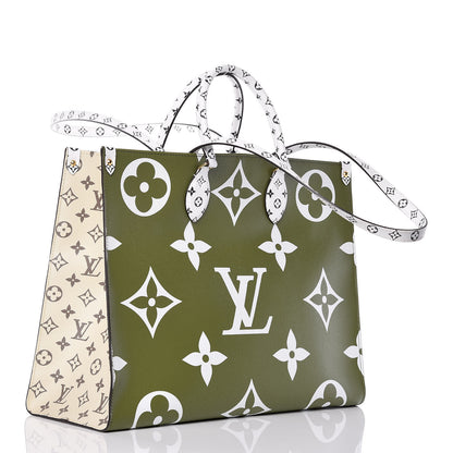 Louis Vuitton Monogram Giant Onthego GM Kaki Beige 4 of 11