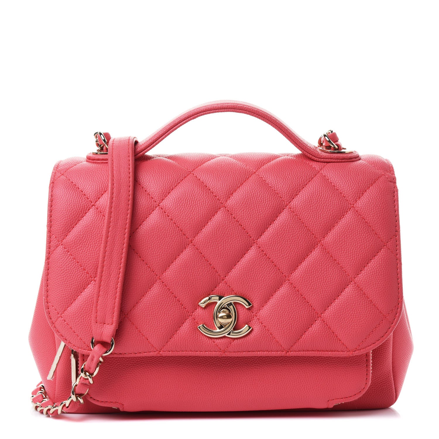 Chanel Caviar Quilted Medium Business Affinity Flap Pink 1 of 4