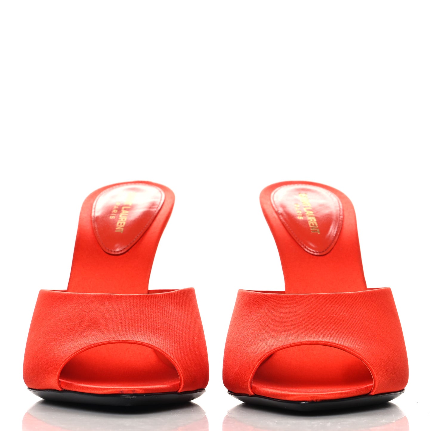 Crepe De Chine Suite Mule Sandals 38 Arancio