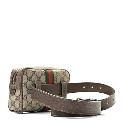 Gucci GG Supreme Monogram Web Small Ophidia Belt Bag 95 38 Dark Brown 4 of 14