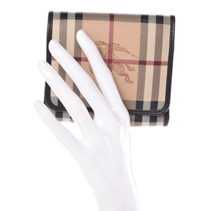 Burberry Haymarket Check Medium Leighton Wallet Chocolate 2 of 11