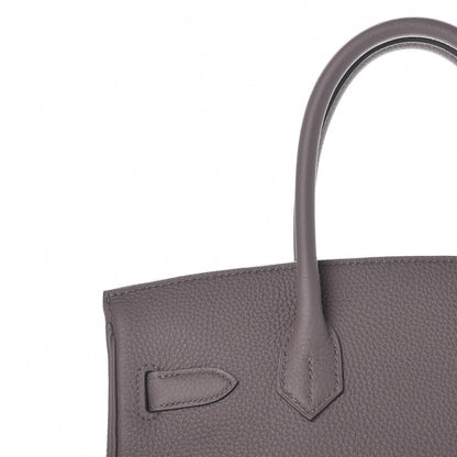 Hermes Togo Birkin 30 Etain 12 of 31