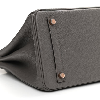 Hermes Togo Birkin 30 Etain 8 of 9