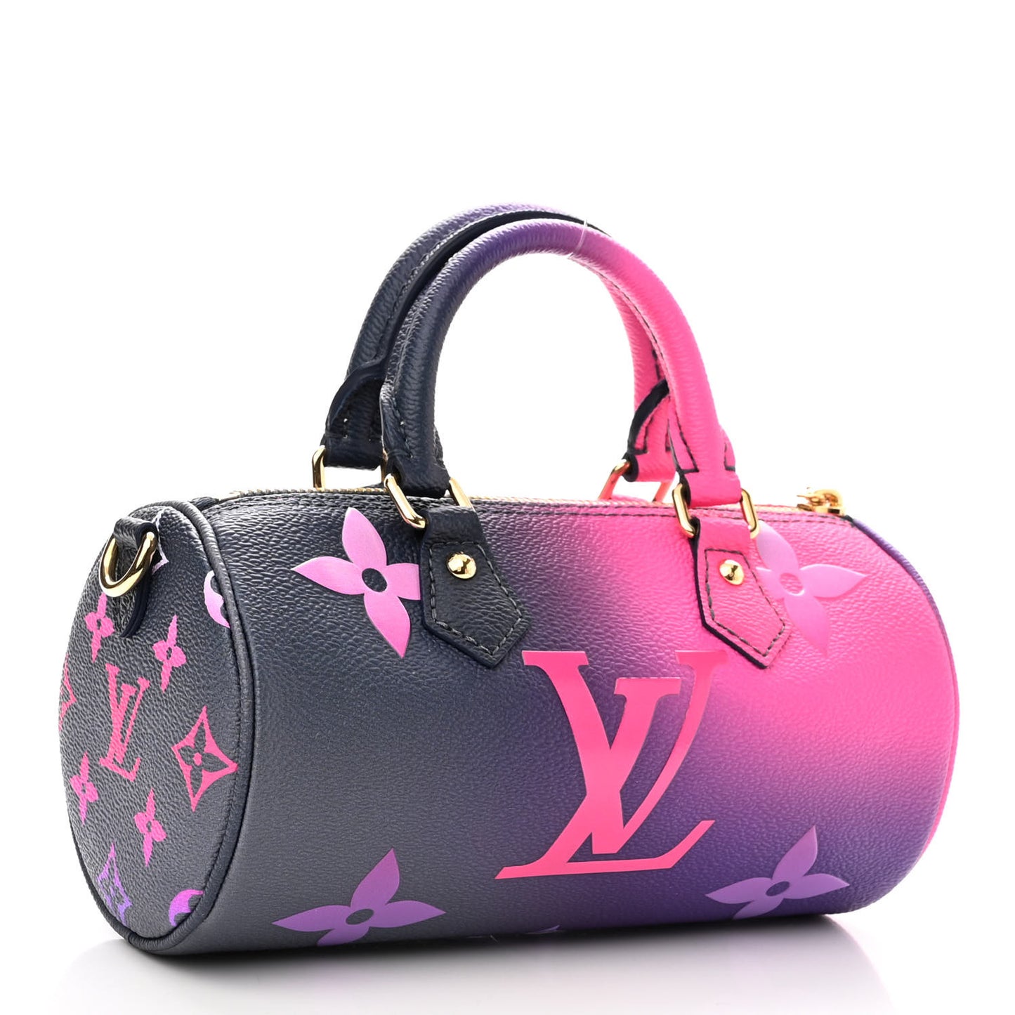Monogram Giant Spring In The City Papillon BB Midnight Fuchsia