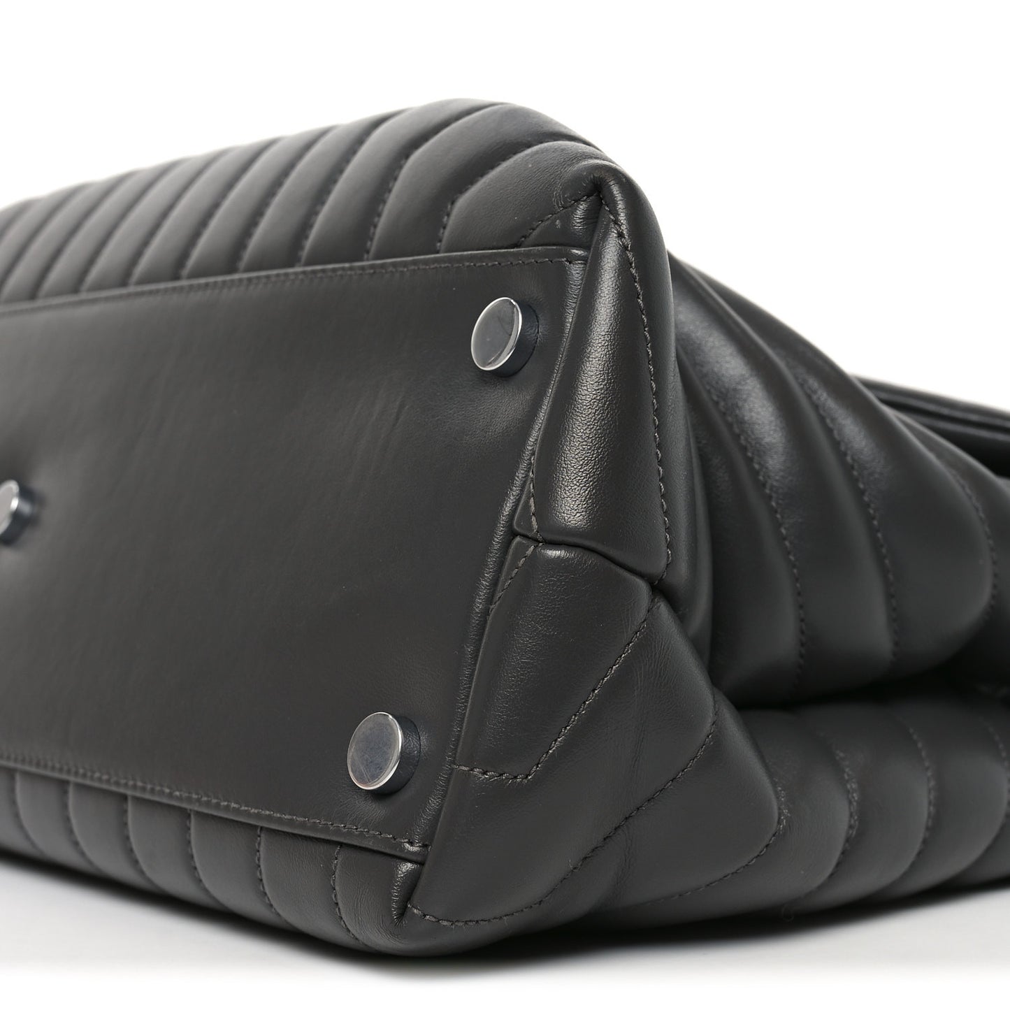 Calfskin Y Quilted Monogram Large Loulou Chain Satchel Earth
