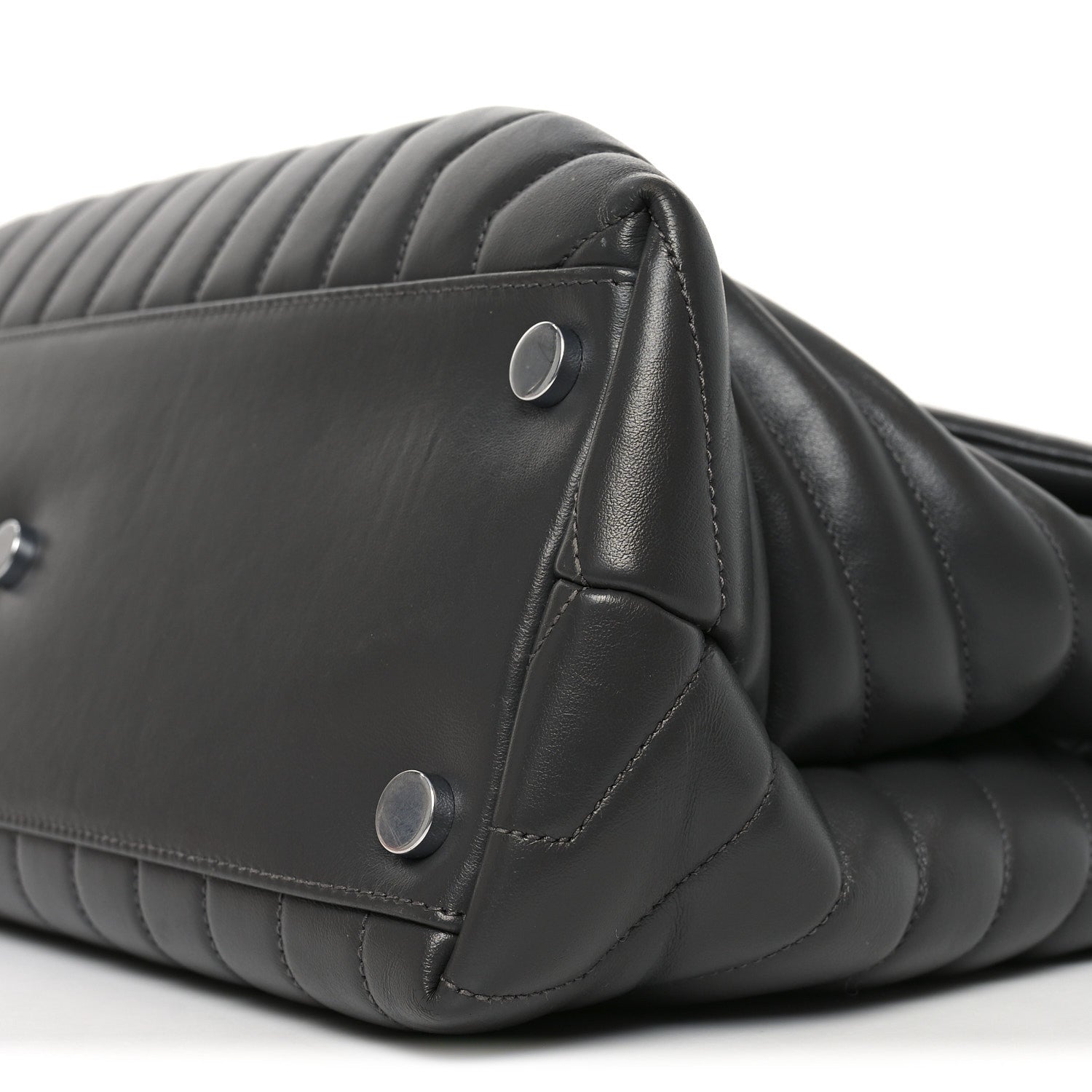 Saint Laurent Calfskin Y Quilted Monogram Large Loulou Chain Satchel Earth 9 of 9