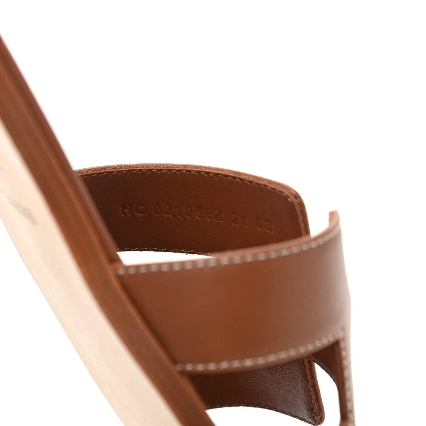 Box Calfskin Oran Sandals 39.5 Gold