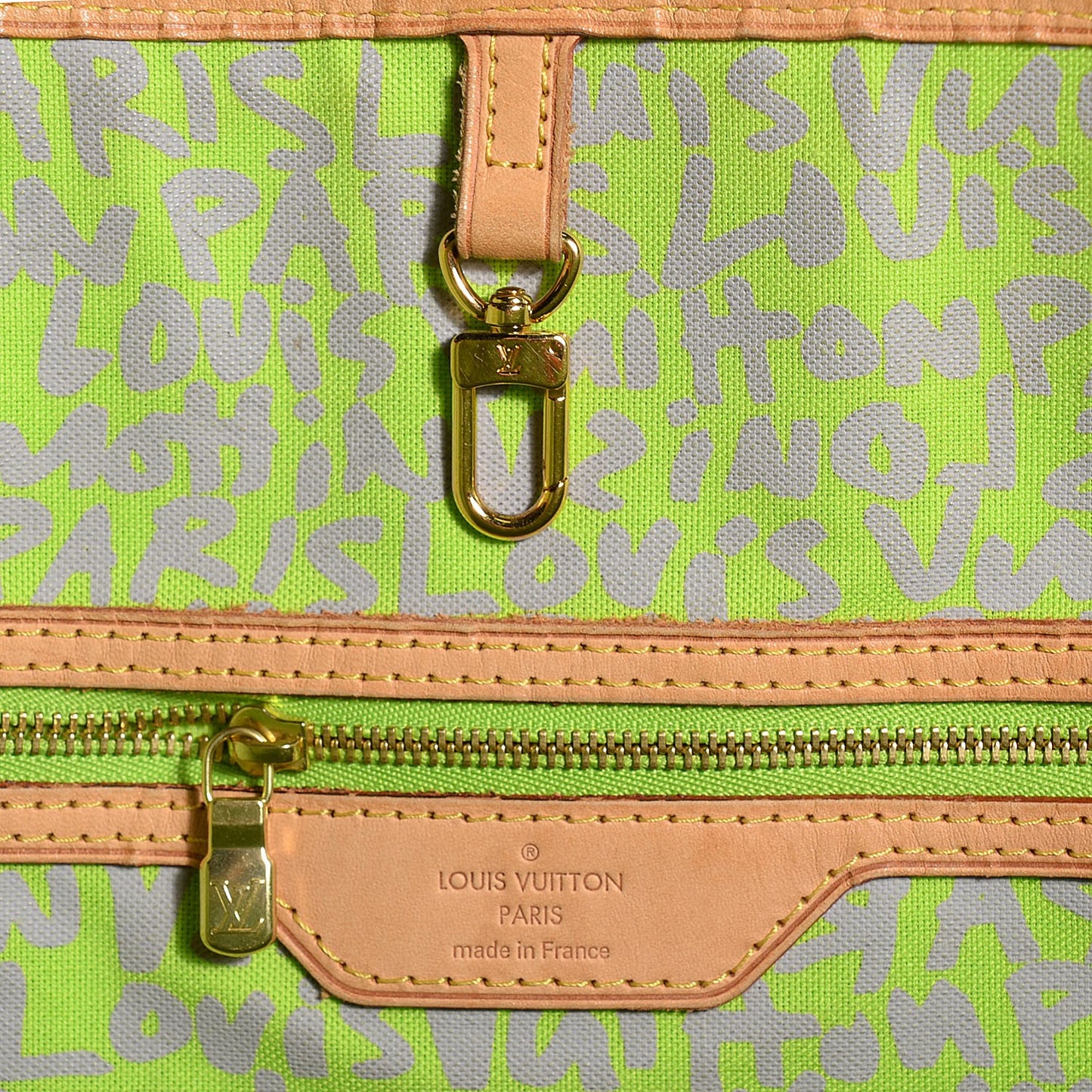 Monogram Graffiti Neverfull GM Green