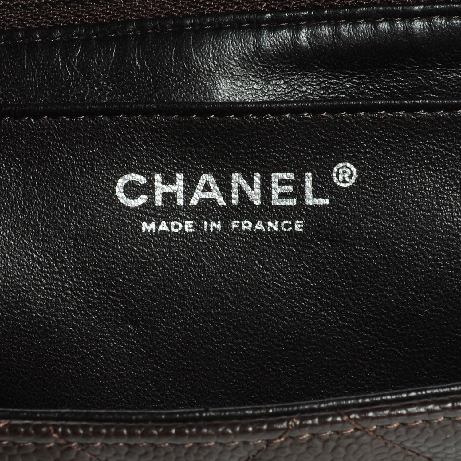 Chanel Caviar Quilted Jumbo Single Flap Dark Brown 7 of 8