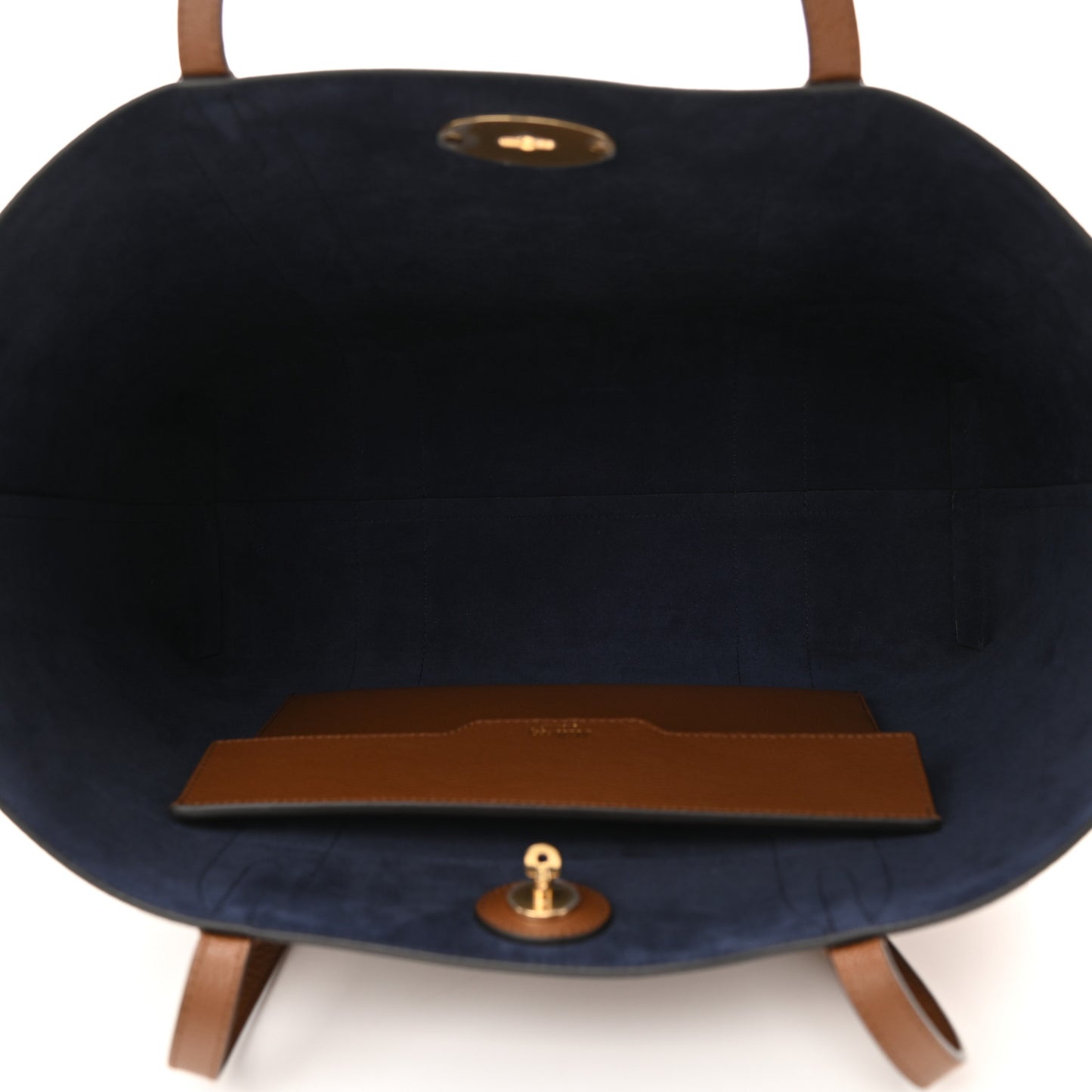 Small Classic Grain Bayswater Tote Oak Oxford Blue