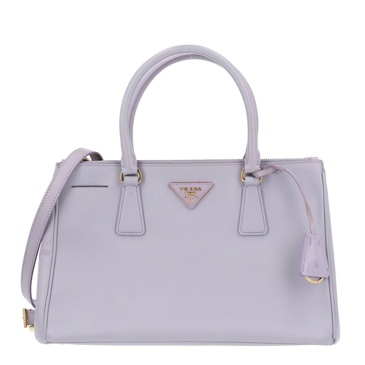 Saffiano Small Galleria Double Zip Tote Glicine