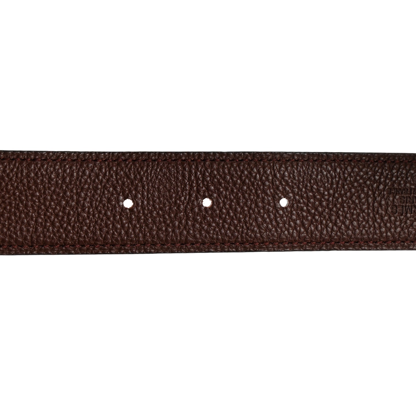 Box Togo 32mm Belt Strap 90 Chocolate Rouge H