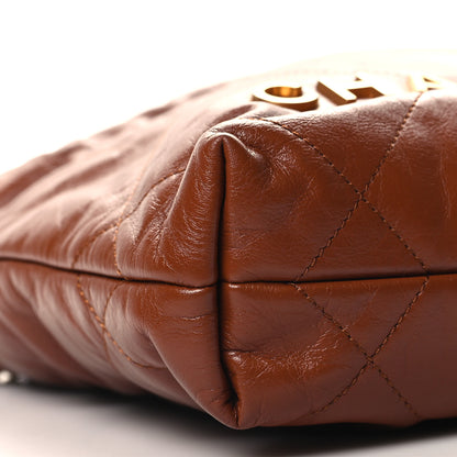 Chanel Shiny Calfskin Quilted Mini Chanel 22 Light Brown 9 of 11