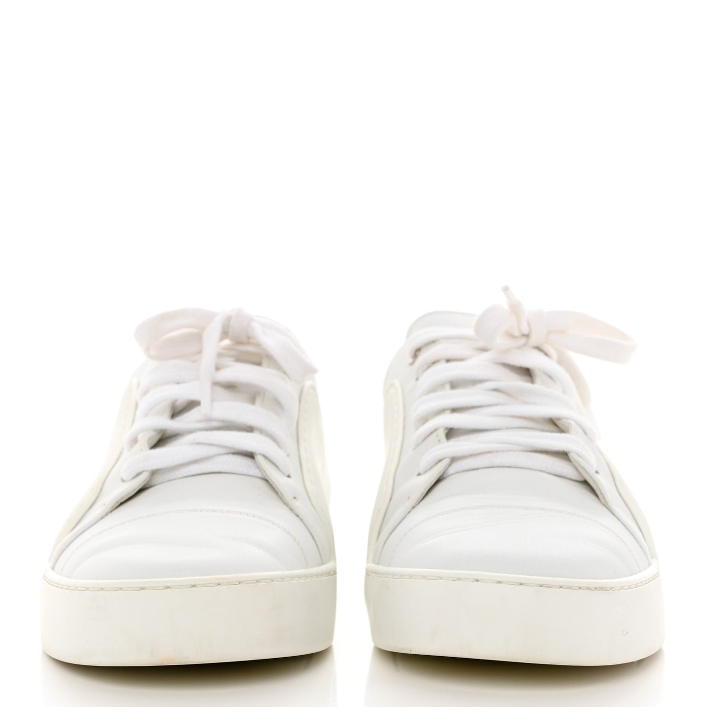Calfskin Gum Womens CC Sneakers 39 White