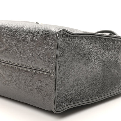 Louis Vuitton Metallic Empreinte Monogram Giant Onthego PM Gun Metal 9 of 9