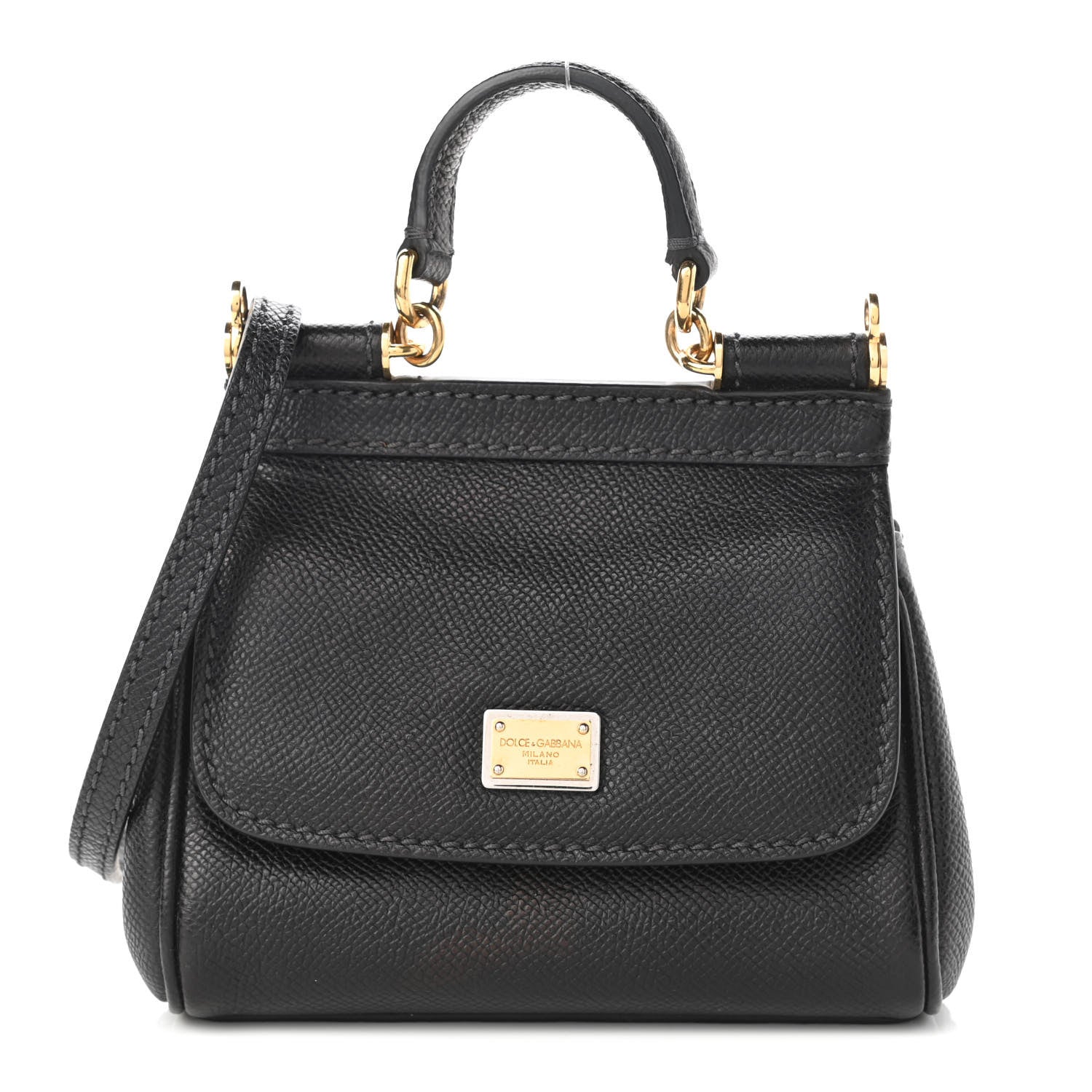 Dolce & Gabbana Dauphine Mini Miss Sicily Satchel Black 1 of 9