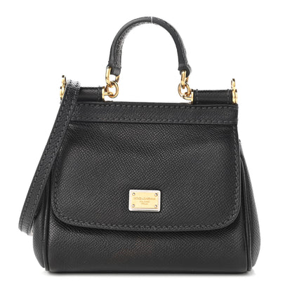 Dolce & Gabbana Dauphine Mini Miss Sicily Satchel Black 1 of 9
