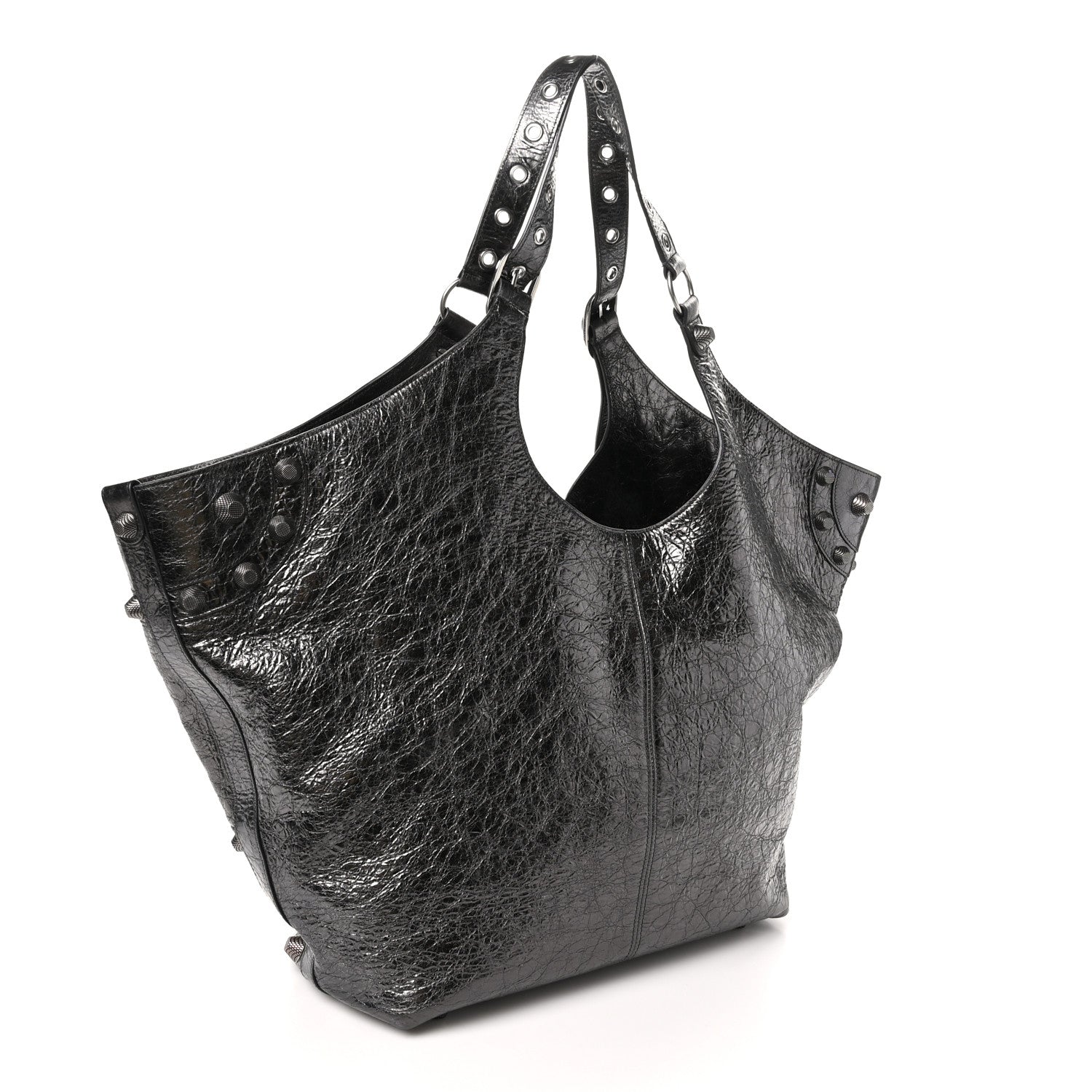 Balenciaga Agneau Arena Large Le Cagole Carry All Bag Steel Grey 3 of 10
