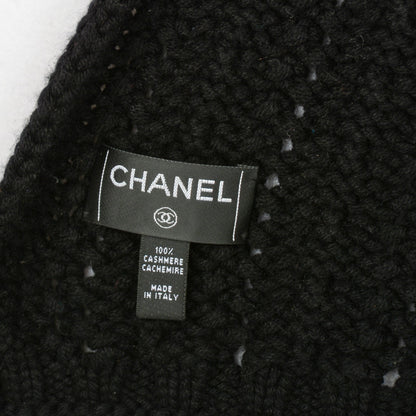 Chanel Cashmere Chain CC Scarf Black 4 of 4
