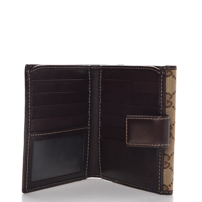 Gucci Monogram New Britt French Wallet Dark Brown 5 of 8