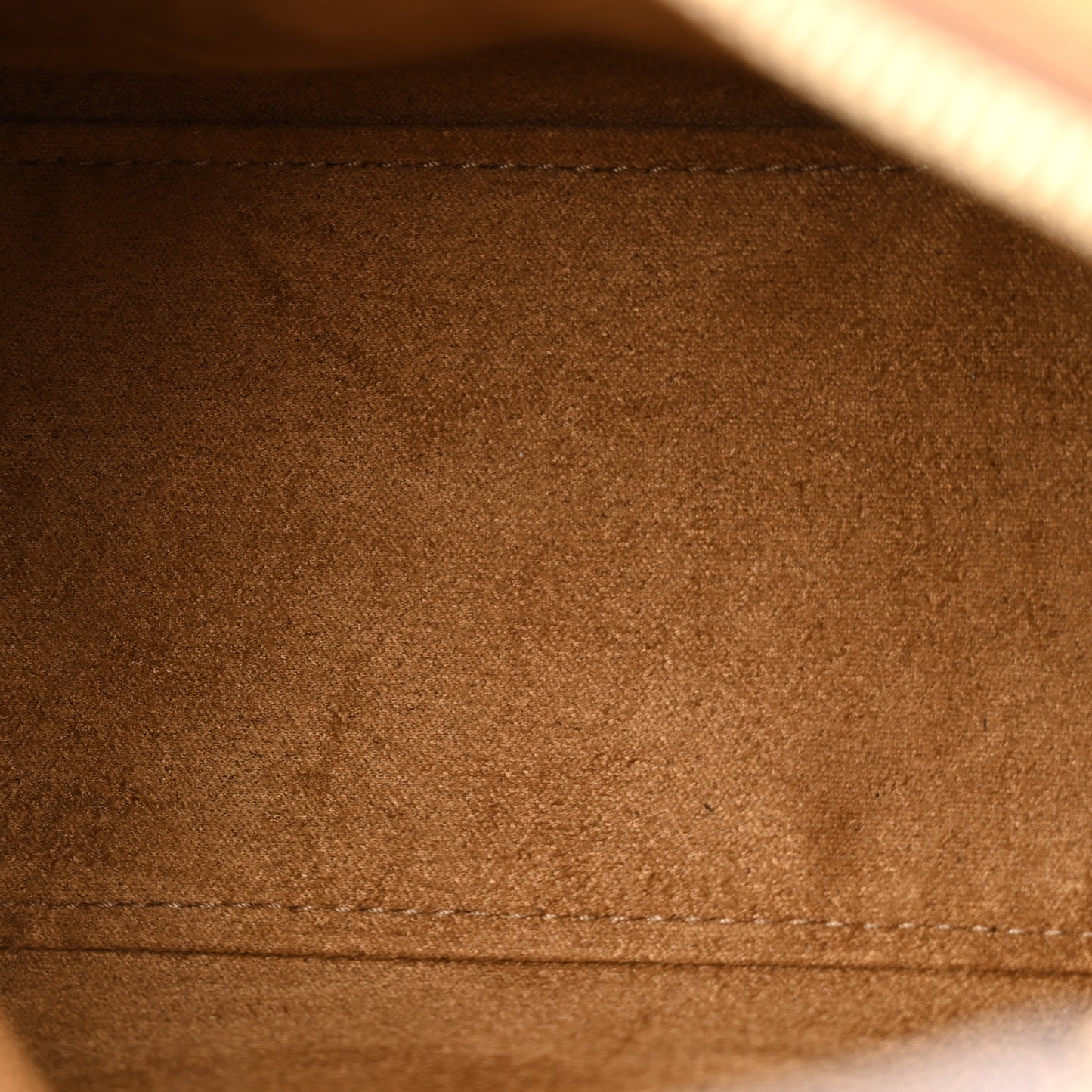 Suede Logo Tag Hobo Tobacco