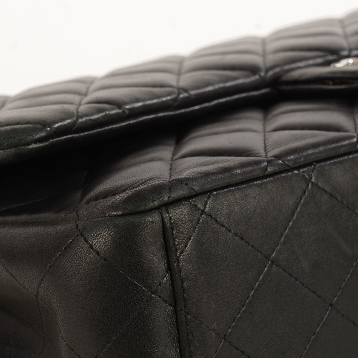 Chanel Lambskin Quilted Maxi Double Flap Black 9 of 9