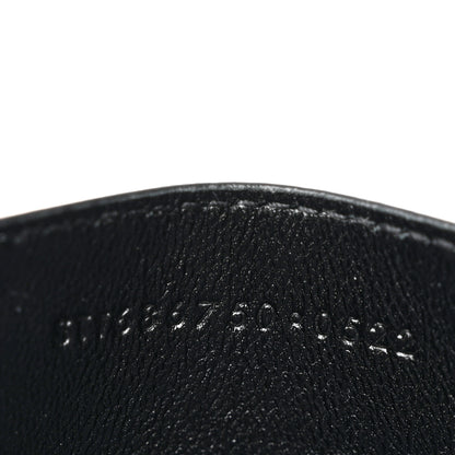 Saint Laurent Grain De Poudre Matelasse Chevron Monogram Credit Card Case Red 17 of 22