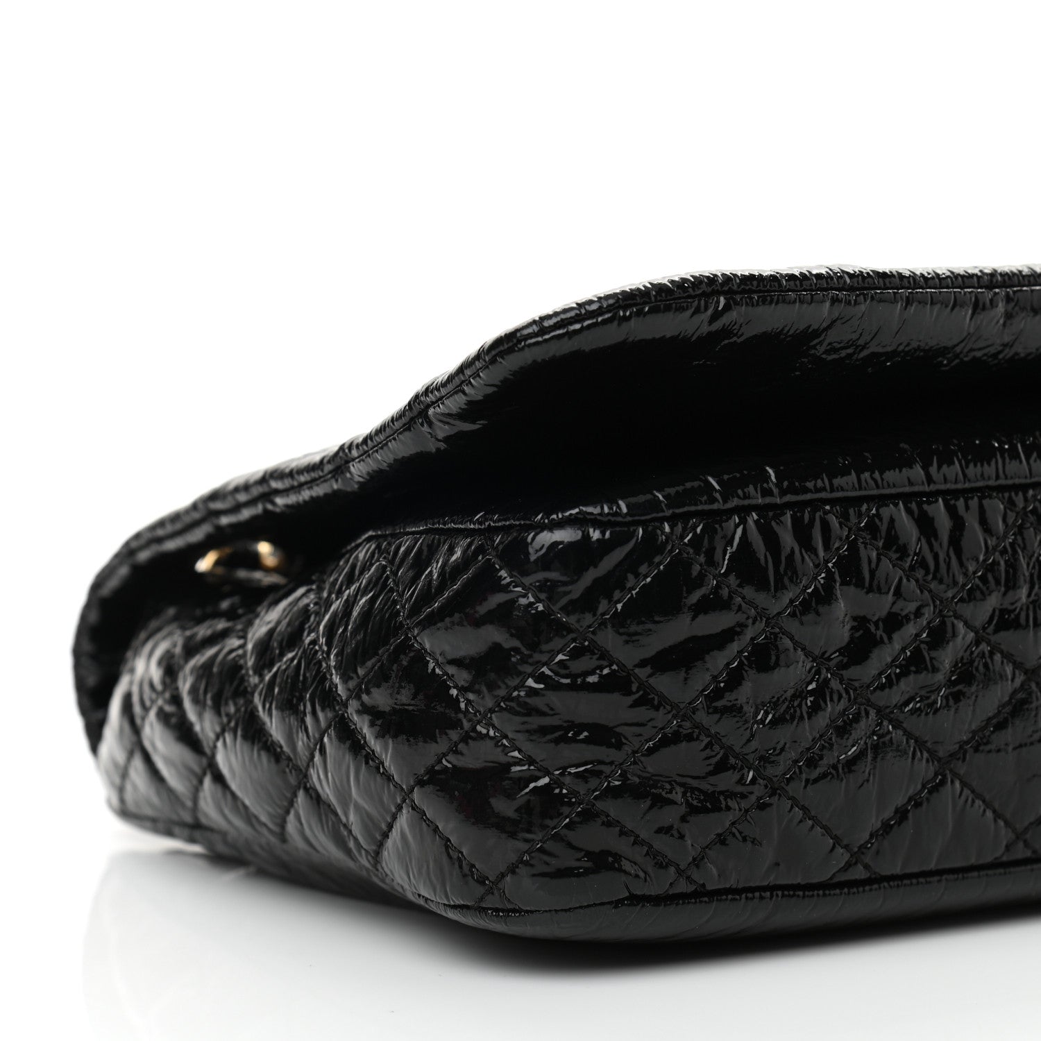 Chanel Vinyl Medium Rock and Chain Flap Black 9 of 11