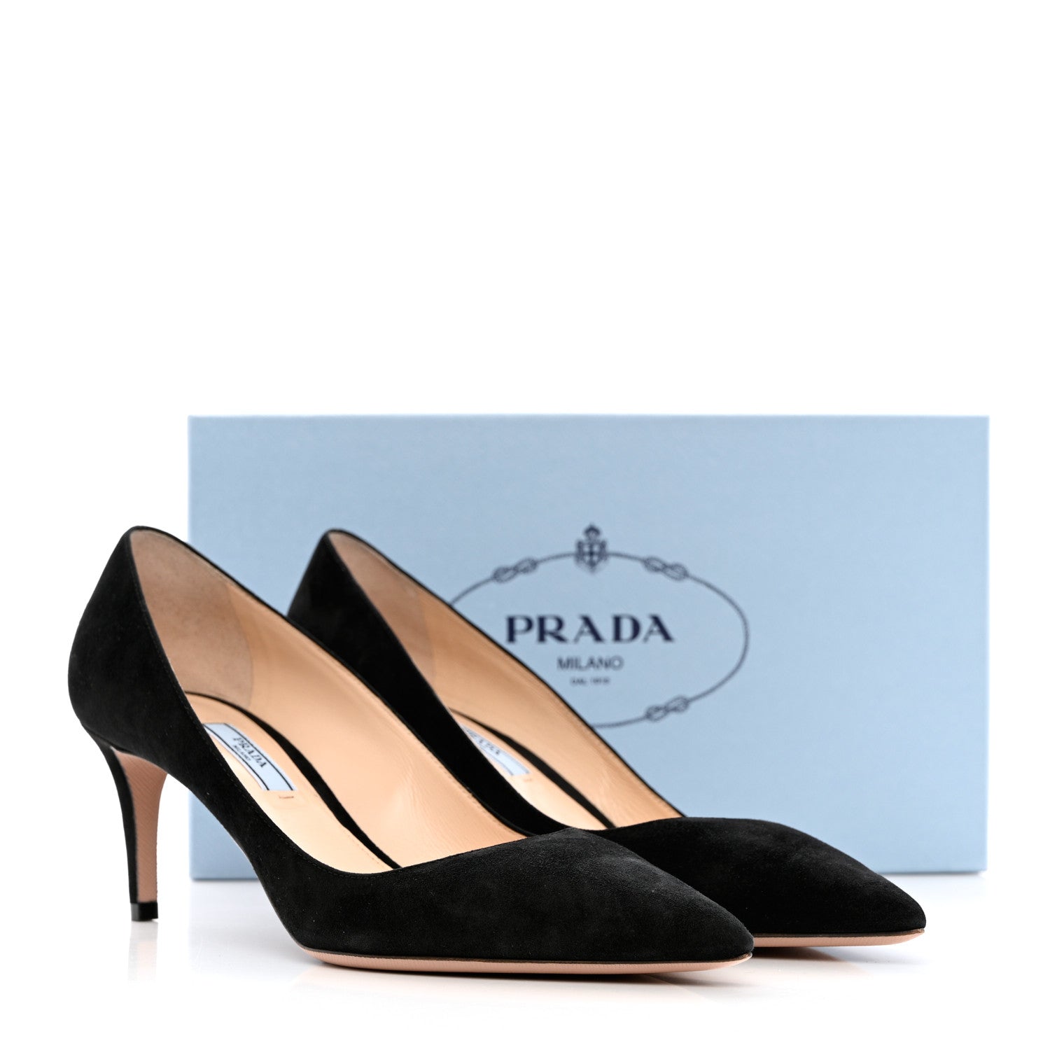 Prada Camoscio 65mm Pumps 40 Black 12 of 12