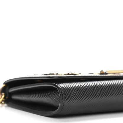 Louis Vuitton Epi Mechanical Flowers Twist Chain Wallet Black 8 of 11