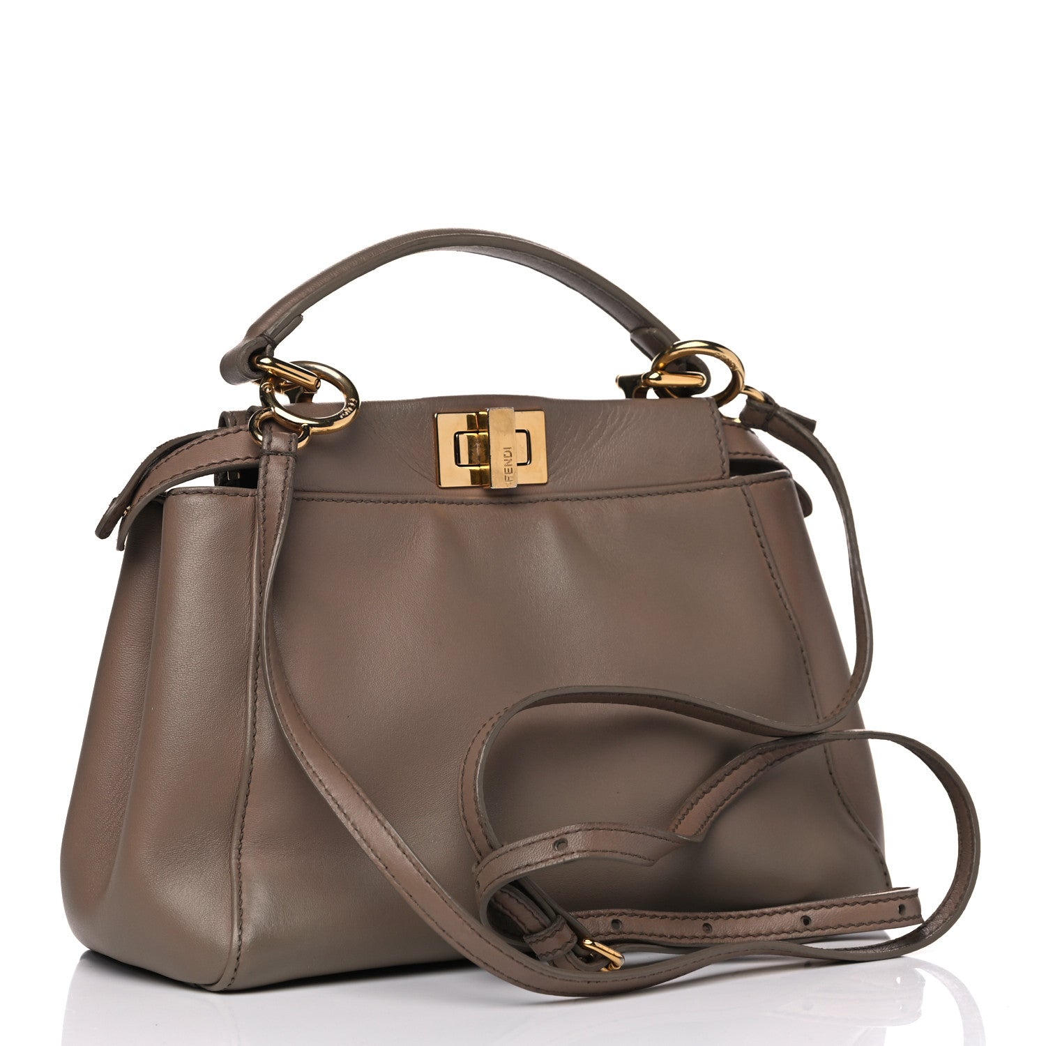 Fendi Nappa Mini Peekaboo Iconic Satchel Ratmusquet 4 of 6