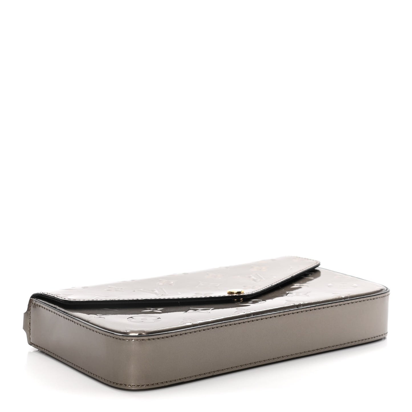 Vernis Felicie Pochette Chain Wallet Champagne Metallise