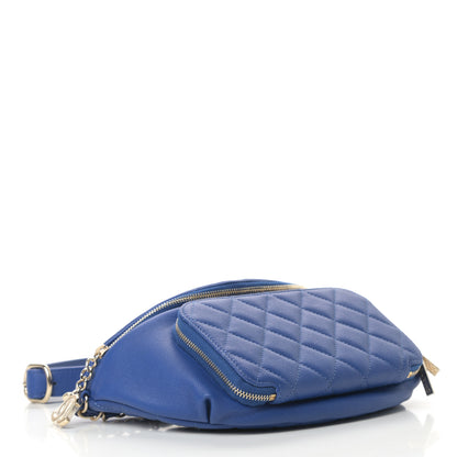 Chanel Caviar Quilted Business Affinity Waist Belt Bag Dark Blue 4 of 10