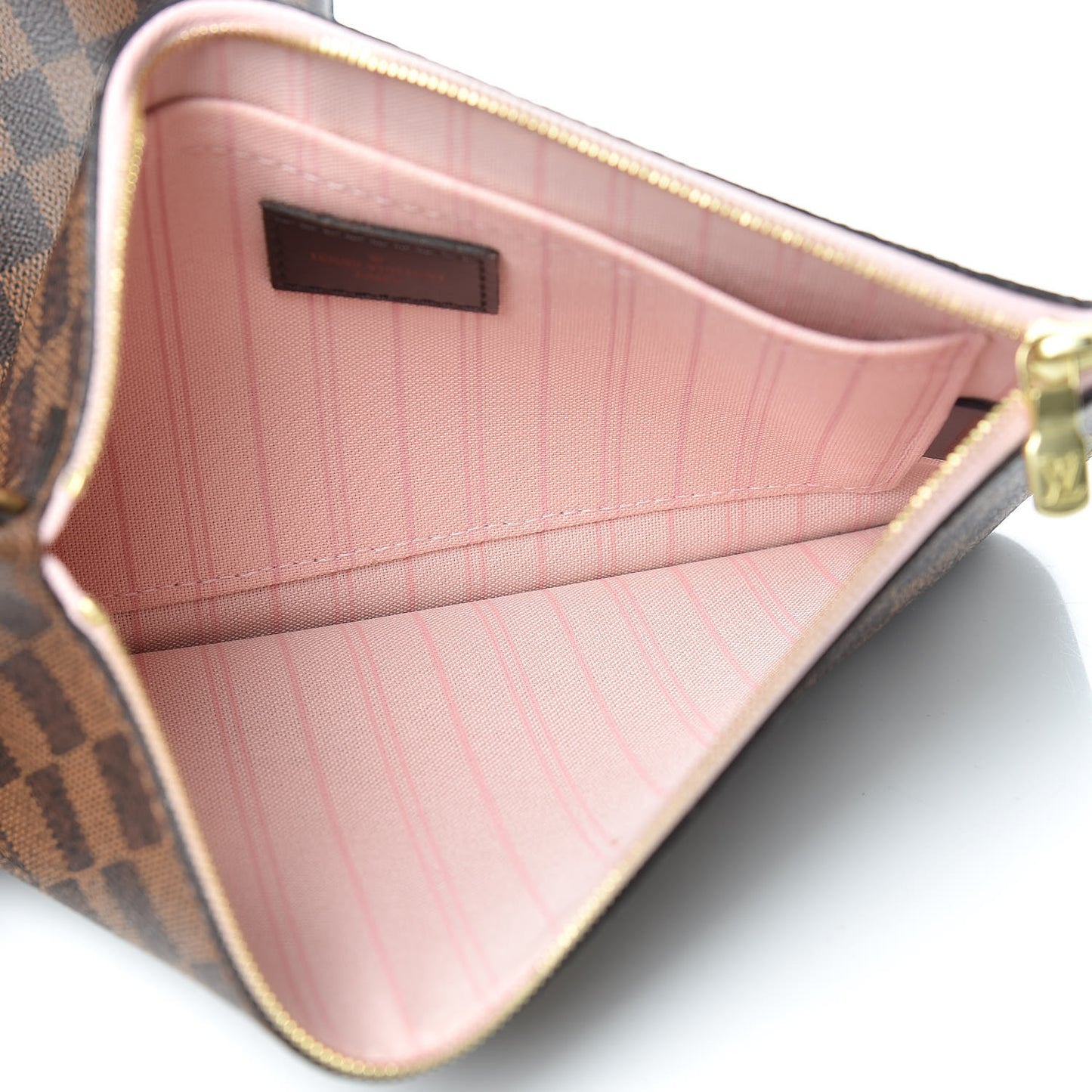 Damier Ebene Neo Neverfull MM Rose Ballerine