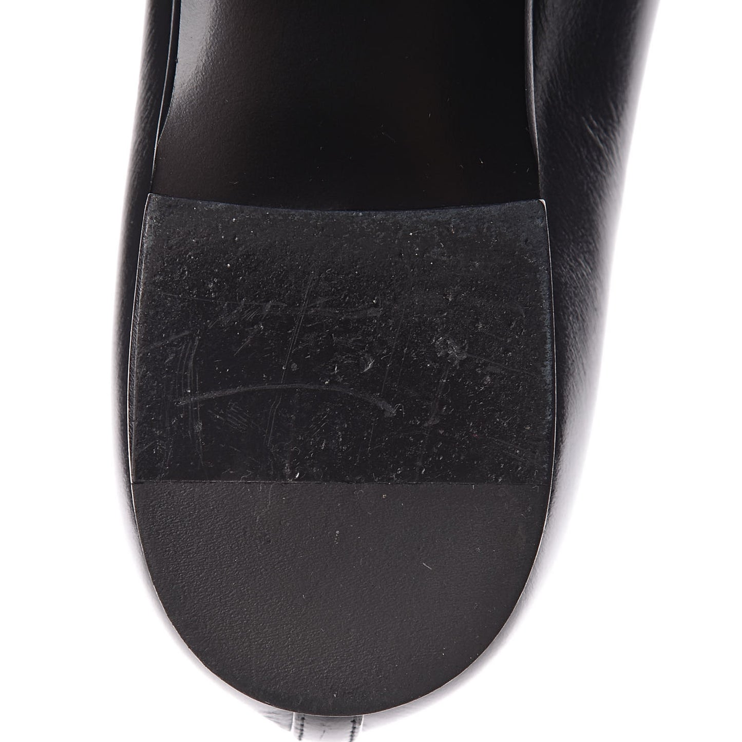 Lambskin CC Mocassin Loafers 37.5 Black