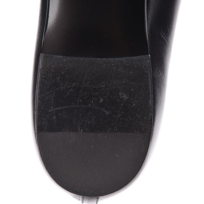 Chanel Lambskin CC Mocassin Loafers 37.5 Black 12 of 13