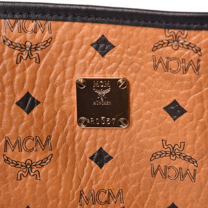 MCM Visetos Medium Project Reversible Shopper Tote Cognac 11 of 25