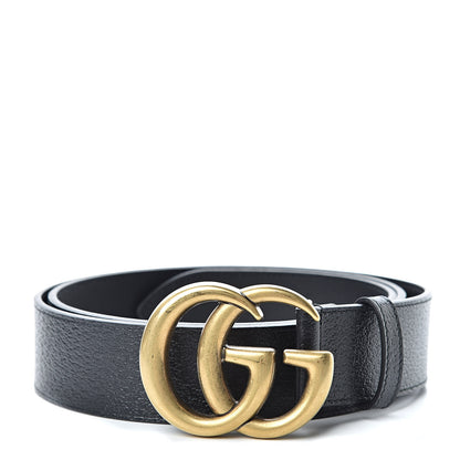 Gucci Textured Calfskin Double G 40mm Belt 110 44 Black 1 of 7