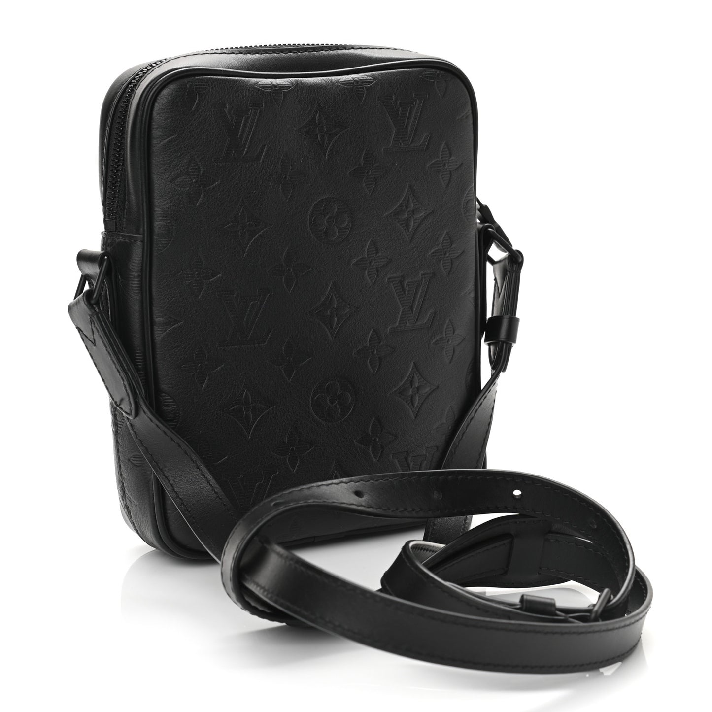 Calfskin Monogram Shadow Danube PM Black