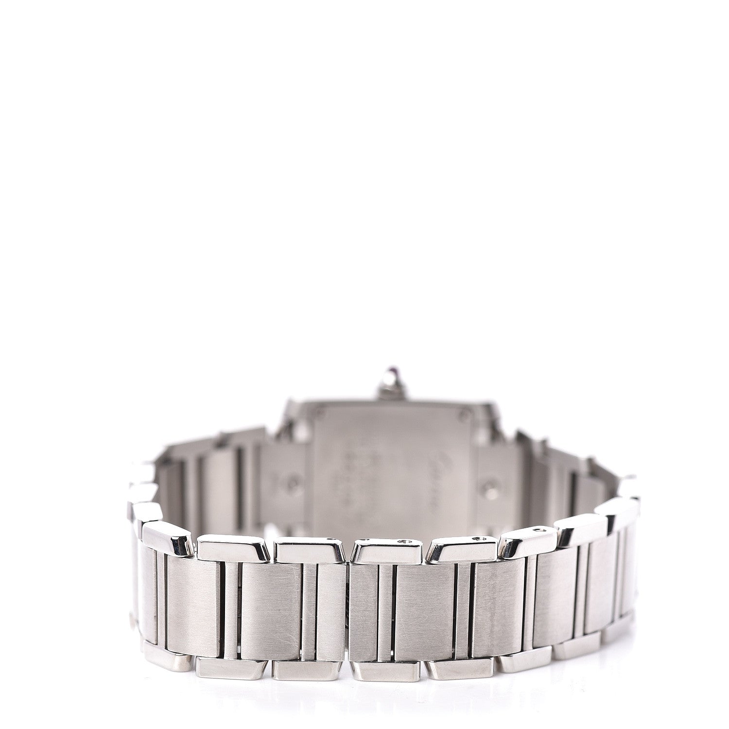 Cartier Stainless Steel 20mm Tank Francaise Quartz Watch Raspberry 5 of 6