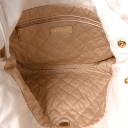Chanel Shiny Calfskin Quilted Small Chanel 22 White 6 of 11