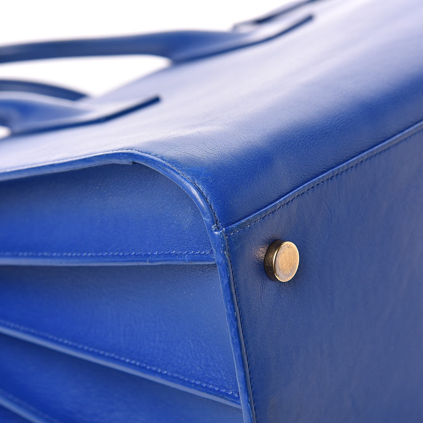 Calfskin Large Sac De Jour Carryall Royal Blue