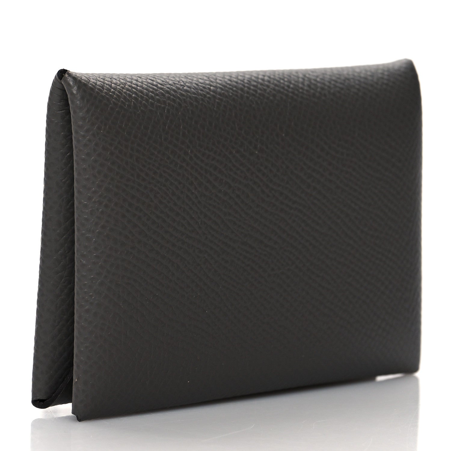 Hermes Epsom Calvi Card Case Gris Meyer 3 of 9