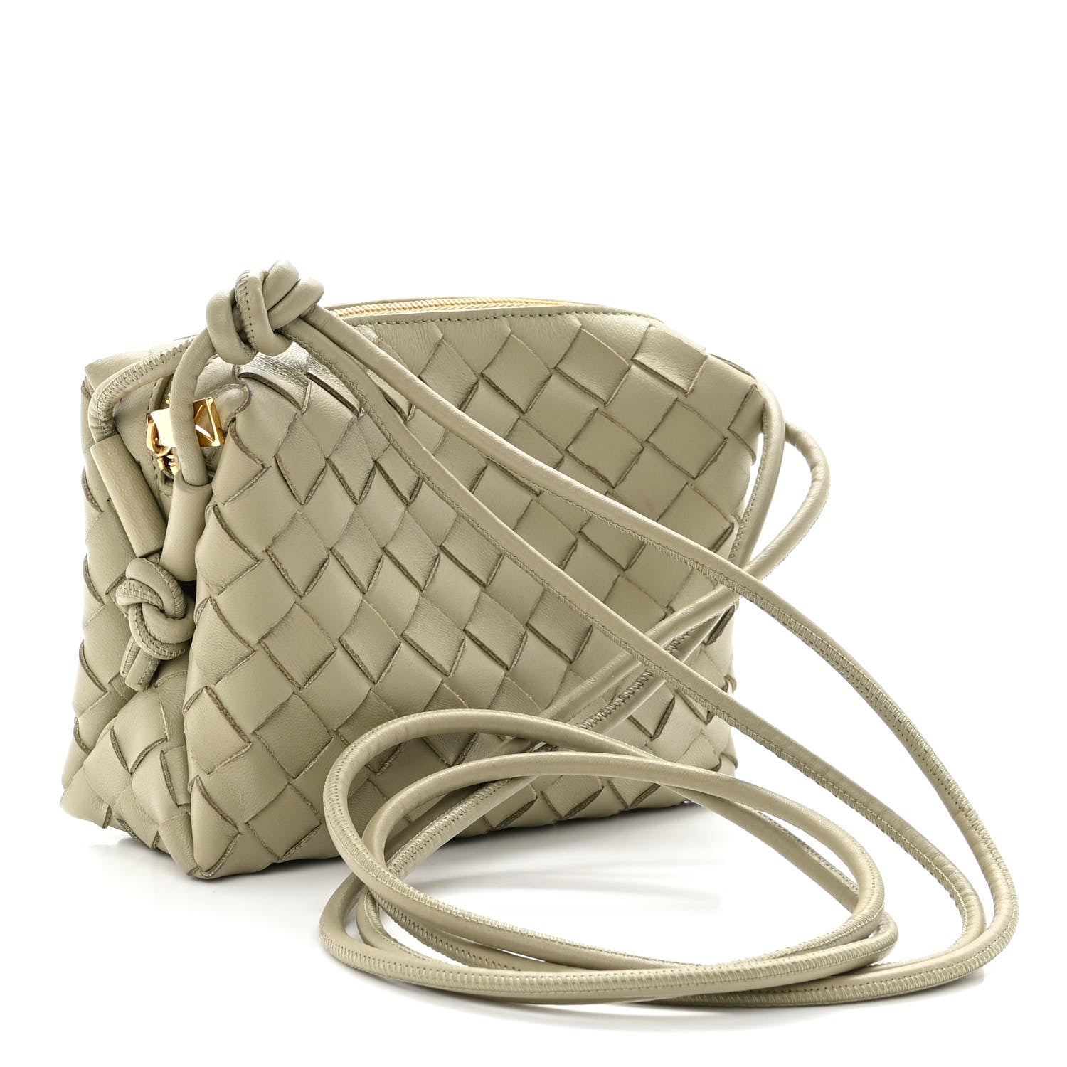 Bottega Veneta Nappa Intrecciato Mini Loop Camera Bag Travertine 3 of 12