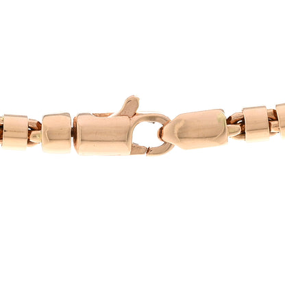 Roberto Coin 18K Rose Gold 3mm Chain Necklace 4 of 6