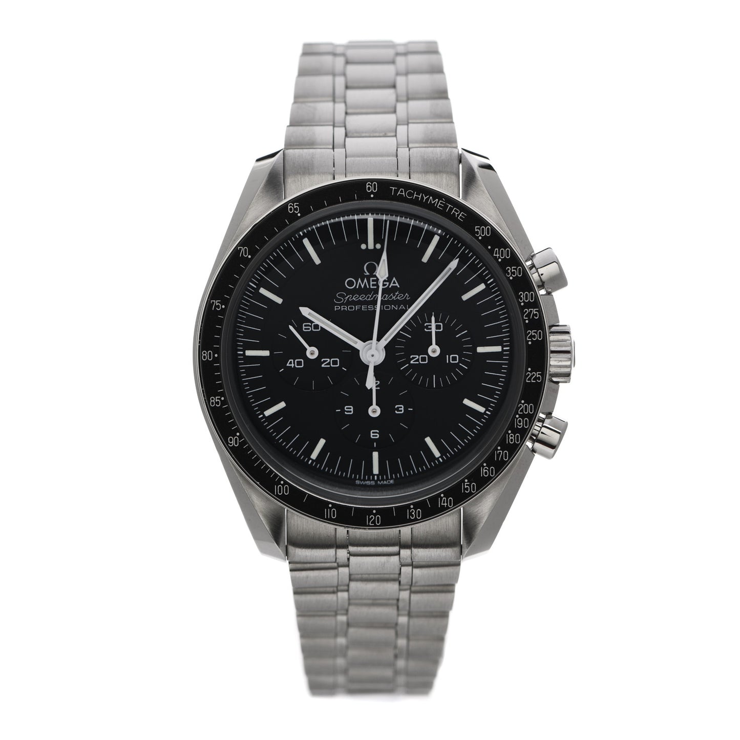 Stainless Steel 42mm Speedmaster Moonwatch Professional Chronograph Manual Winding Watch Black 310.30.42.50.01.001