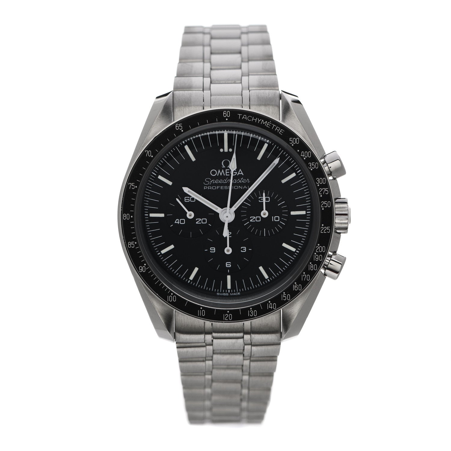 Omega Stainless Steel 42mm Speedmaster Moonwatch Professional Chronograph Manual Winding Watch Black 310.30.42.50.01.001 1 of 5