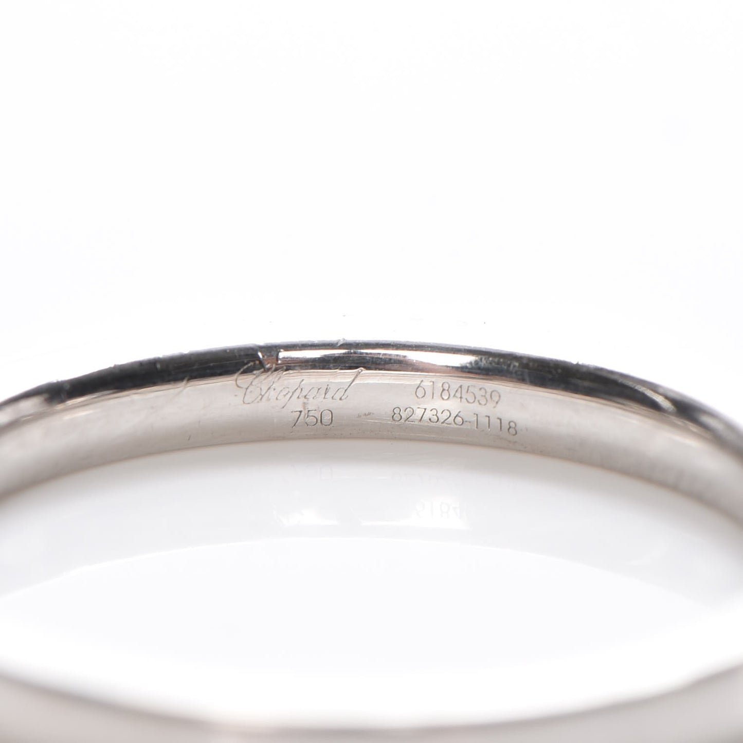 18K White Gold 2.5mm Wedding Band Ring 8.5